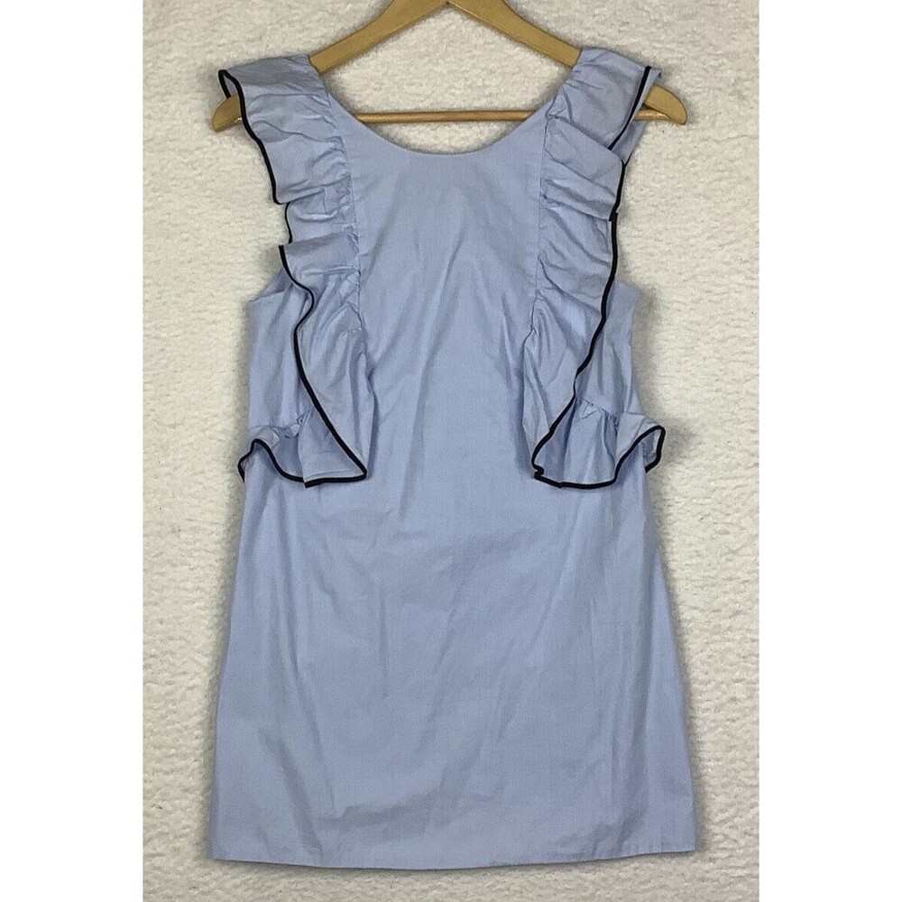 Zara Trafaluc Dress Womens Small Mini Sleeveless Lined Ruffle Summer Office Work